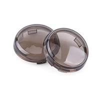 Keenso 2 pcs Moto Clignotants Lentilles, Bouton Kit de Couvercles de Lentilles de Feux Clignotants Moto Lumière Cover (Smoke)