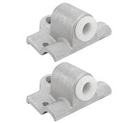 Keenso 2 Pcs Rame Lock Socket Insert, 14MM Marine Ronde Gunwale Aluminium Jon Chaloupe Oarlock Socket pour Bateau