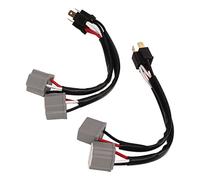 Keenso 2 Pièces 9003 H4 Phares Faisceau de Câbles Adaptateur de Prise Mâle à Femelle 2 Voies Répartiteur Fils pour Camion Pick-up LED Câble Prise