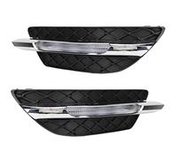 Keenso 2 Pièces de Remplacement de Couvercle de Phare Antibrouillard, Matériau ABS PP Feu de Circulation Diurne DRL avec Haute Résistance aux Chocs étanche, pour W204 Classe C 2011