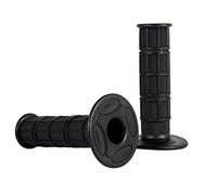 Keenso 2PCS 7/8 22mm Poignée de Guidon de Moto, Universel Antidérapant Poignées de Main d'Extrémité de Barre en Silicone (Black)