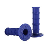 Keenso 2pcs 7/8 22mm Poignée de Guidon de Moto, Universel Antidérapant Poignées de Main d'Extrémité de Barre en Silicone(Blue)
