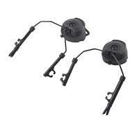 Keenso 2pcs Adaptateurs de Rail de Casque, Casque de Suspension pour Rail d'arc Support de Casque (Noir)