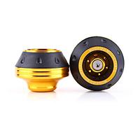 Keenso 2pcs Curseurs de Cadre de Fourche Avant Protecteur, Collision de Roue de Glisseurs de Cadre de Fourche Avant Anti-Chute Anti-Choc en Alliage d'Aluminium CNC Universel