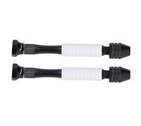 Keenso 2PCS Hand -Twist Drill avec Bruit Réglable de Forte de Poignée de Caoutchouc Confortable pour une Forte praticité dans Différentes Applications