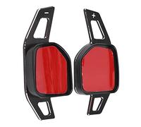 Keenso 2pcs Palette de Changement de Volant, Direction Paddle Shifter Décoratif Extension de Levier De Vitesses à Palettes de Voiture en Aluminium