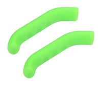 Keenso 2pcs Poignée de Levier de Frein de Vélo, Protecteur Poignée de Levier de Frein de Vélo en Silicone 5 Couleurs Anti-dérapant Imperméable Protecteur de Cyclisme(Vert)