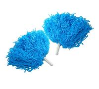 Keenso 2pcs Pompons Cheerleading 8 Couleurs Pom-Pom-Pom Girls Spécial pour la Danse de la Maternelle Accessoires Cheer Poms Activités pour Enfants Poignée Droite(Bleu)