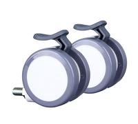 Keenso 2PCS Roulettes 6,35 Cm Roues pour Chariot Industriel avec Frein,