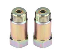 Keenso 2Pcs Universel O2 Adaptateur d'Capteur, 45mm M18 x 1.5 D'oxygène Spacer Extender Bondes Jaune Pour Les Systèmes d'Échappement