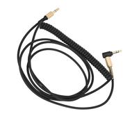 Keenso 3,5 Mm à 3,5 Mm Casque Câble en Spirale Gold-Flat-Flated Extension Câble pour ANC, Major III IV 4, Fil en PVC Durable, Conception Rétractable