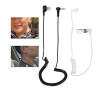 Keenso 3,5 Mm Mono écoute Uniquement la Surveillance du Tube Acoustique Casque de Poche avec un Usine D'oreille de Remplacement pour les Professionnels de la sécurité, un Matériau D'animaux de