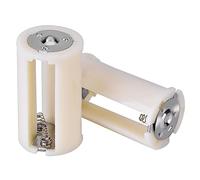 Keenso 3 X AA à 1 D Taille de Convertisseur de Support de Batterie Parallèle pour Les Situations d'urgence, Matériau ABS, Adaptateur de Batterie de 5 PCS pour L'électronique