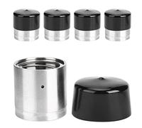 Keenso 4 PCS REMORAGE POURRAUX HUB Protecteur, 1,98 Pouces de Remorque en Acier Inoxydable Roule de Remorque avec Soutien-gorge Protecteur