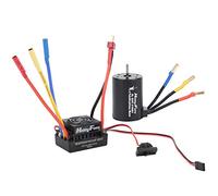 Keenso 4P 3650 3100KV Moteur sans Balai sans capteur, avec ESC sans balais 60A, avec Instruction en Anglais, Moteur sans Balai étanche pour 1/10 Accessoires de Voiture RC