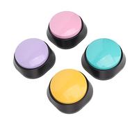 Keenso 4pcs Boutons pour Chiens 30 Secondes Entraînement Sonore Clair pour L'absorption de la Communication, Le Lac Bleu, Rose pour L'entraînement pour Chiens