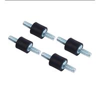 Keenso 4pcs Isolants en Caoutchouc Anti-Vibrations M4 10 x 10 Supports d'Isolation en Caoutchouc Monte l'Amortisseur Bobines Double