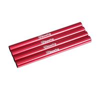 4pcs Tube de Réparation de Poteau de la Tente, Tige de Tente en Alliage d'Aluminium Accessoires Tube de Rechange Tige Pliante pour Tente Camping