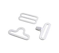 Keenso 50pcs Clip Nœud Papillon, Pince Matériel Noeud Papillon Cravate Réglable Métal Crochet Boucles Fixation