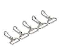 Keenso 5pcs Hooks Snap en Acier Inoxydable - Clips Métalliques Résistants et Résistants à la Corrosion pour la Porte Clés, la Laisse de Chien et le Col 1-1/8 Pouces, le Matériel de et de