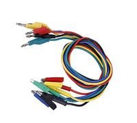 Keenso 5pcs P1037 Plug à Haute Tension 1m 4 Mm Banane pour Krokodil -clamp/Honder Test Lignes de Test pour les Multimètres de électrique Fiable pour les Multimètres et Autres Instruments 1000 V /