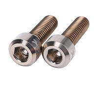 Keenso 6 Pcs M5 * 16mm Vélo Tige Vis Boulons Titane Boulon De Fixe pour Montagne Pièces(Titane)-Vis pour Mountainbike
