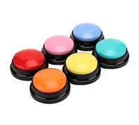 Keenso 6pcs Clear Dog Record Sound Boutons, Boutons de Communication pour Chiens Faciles à Utiliser pour Animaux de Compagnie, Matériau ABS