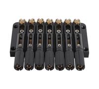Keenso 7 Cordes Pont de Guitare sans Tête, en Excellent Matériau en Laiton, Transfert de Vibration Stable pour Son de qualité, Installation Facile, Conception élégante, Ajustement Tonal amélioré,