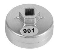 Keenso 901 Clé de Filtre à Huile, 65mm 14 Flûtes Filtre à Huile Clé à Douille Bouchon Outil de Boîtier Remover en Aluminium Outil de Dissolvant de Voiture