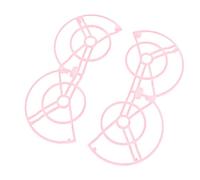 Keenso Accessoires de Drone, Protections d'hélice ABS, Protections pour Drone Neo, Léger, Résistant aux Chocs, Installation Facile pour Le Vol en Intérieur (Pink)