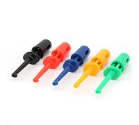 Keenso Accessoires Multimètres Durables, Pince/Support à Crochet de Test coloré pour les Tests électroniques, Puissant Jardin de Printemps, adapté aux IC, 20 Pcs (petit crochet d'essai)