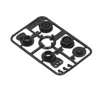 Keenso Accessoires RC, Support de Sauvegarde de Servo de Bras de Direction Léger en Plastique pour XV02 XV01, Installation Facile, Performances Améliorées, pour Les Amateurs de Bricolage (Black)