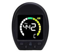 Keenso Accordeur Métronome Numérique, Construction ABS et Silicone, Accordeur Haute sensibilité avec 30-280 BPM pour la Pratique du ukulélé Guitare (BLACK)