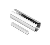 Keenso Adaptateur d'arbre de 2,2 cm à 2,5 cm pour poulie de moteur à gaz - Manchon de manivelle - Adaptateur de poulie - Réducteur d'alésage avec clé de marche