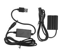 Keenso Adaptateur de Batterie Factice USB vers NP-W235, Puce Entièrement Décodée, Protection Contre Les Surtensions, pour Appareil Photo XT-4/GFX100S