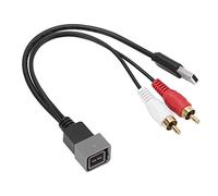 Keenso Adaptateur de Câble, Câble Adaptateur USB 8 Broches, Remplacement pour Cube Juke Versa, avec Connecteur USB 2 pour Lecteur CD Audio de Voiture