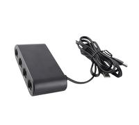 Keenso Adaptateur de Contrôleur GC 4 Ports Adaptateur de Contrôleur de Jeu Large Largeur pour U PC, pour Les Amis Qui Collectent du Noir