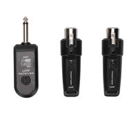Keenso Adaptateur de Micro sans Fil Rechargeable, qualité Sonore Claire, Transmetteur XLR sans Fil UHF, Récepteur pour Concerts Vocaux, ABS, 2 Ensembles