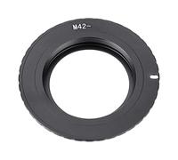 Keenso Adaptateur de Pièces de Caméra Unify M42-EF/EF pour Appareils Photo, Monture de Mise au Point Infinie en Métal/Noir 5D/5D2/5D3/7D/60D/450D/550D/600D/750D/760D/6,3x6,3x1 Cm