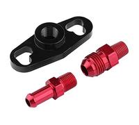 Keenso Adaptateur de Rampe d'Alimentation, Adaptateur de Régulateur de Pression de Rail de Carburant Correspondant aux Raccords en Alliage d'Aluminium