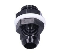 Keenso Adaptateur de Réservoir de Carburant pour Raccord de Cloison de Cellule 8AN à 8AN, Pression Nominale de 4000 Psi, Plage de Température de -65 ℉ à 252 ℉, Aluminium 6061-T6 avec