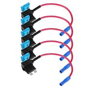 Keenso Adaptateur de Robinet Fusible de Circuit Porte-Fusible avec le Fusible de Lame de 15A (3#)