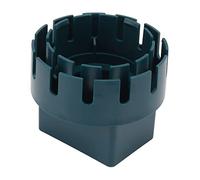 Keenso Adaptateur de Tuyau de Descente, Longue Durée de Vie, Adaptateur de Tuyau de Descente en Plastique avec Vis, pour Systèmes d'eau de Pluie (Vert S 2x3po)