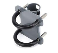 Keenso Adaptateur de Tuyau , Support de Mât D'antenne en Acier Inoxydable avec Boîtier en Silicone Antidérapant, pour Antennes Paraboliques V2 sur Camping-car et Yacht