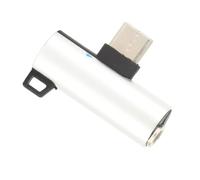 Keenso Adaptateur Jack pour casque TypeC à 3,5 mm Double Puce de Décodage pour les Amateurs de Musique Léger et Portable (#3)