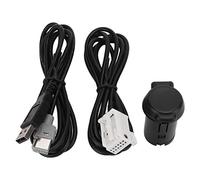 Keenso Adaptateur Stéréo, Jeu de Câbles de Connexion USB pour 206 207 307 407 308 408 508 3008 4008 5008 C2 C3 C4 C4l C6, avec Prise en Charge D'interface AUX MP3 WMA WAV