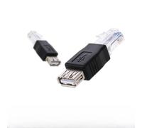 Keenso Adaptateur USB vers RJ45, Prise Femelle vers 8P8C, Léger et Portable pour Modem Routeur ADSL