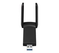 Keenso Adaptateur WiFi Double Bande 1300M, Transmission de Signal Stable, Interface USB3.0 pour Ordinateur Portable Noir