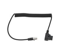 Keenso Adaptateur XLR Professionnel D Tap 4 Broches, Câble en Spirale, Cordon d'alimentation Flexible pour Moniteurs TVlogic