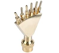 Keenso Aérateur de Fontaine d'étang, Buse de Pulvérisation en Acier Inoxydable plaqué Laiton, Tête de Fontaine d'eau Réglable 1,5 Pouces DN40 pour Spa de Piscine de Jardin